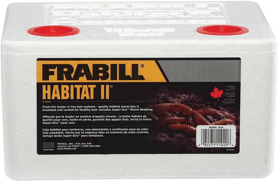 Frabill Habitat Worm Storage | Premium Storage for Crawlers