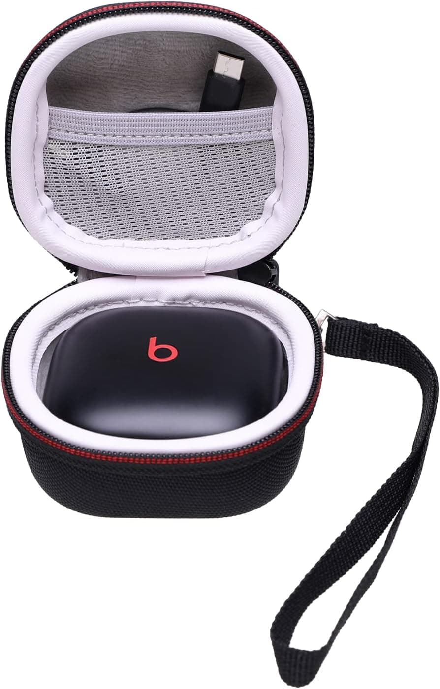 LTGEM EVA Hard Case for Beats Fit Pro/Beats Fit Pro x, Detachable Hand Strap and Built-in Mesh Pocket- Travel Protective Carrying Storage Bag