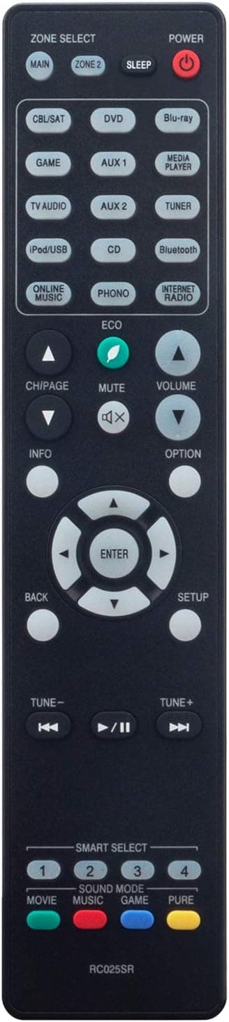 RC025SR Replacement Remote Control Applicable for Marantz Audio Video Receiver SR6010 SR6009 SR6011