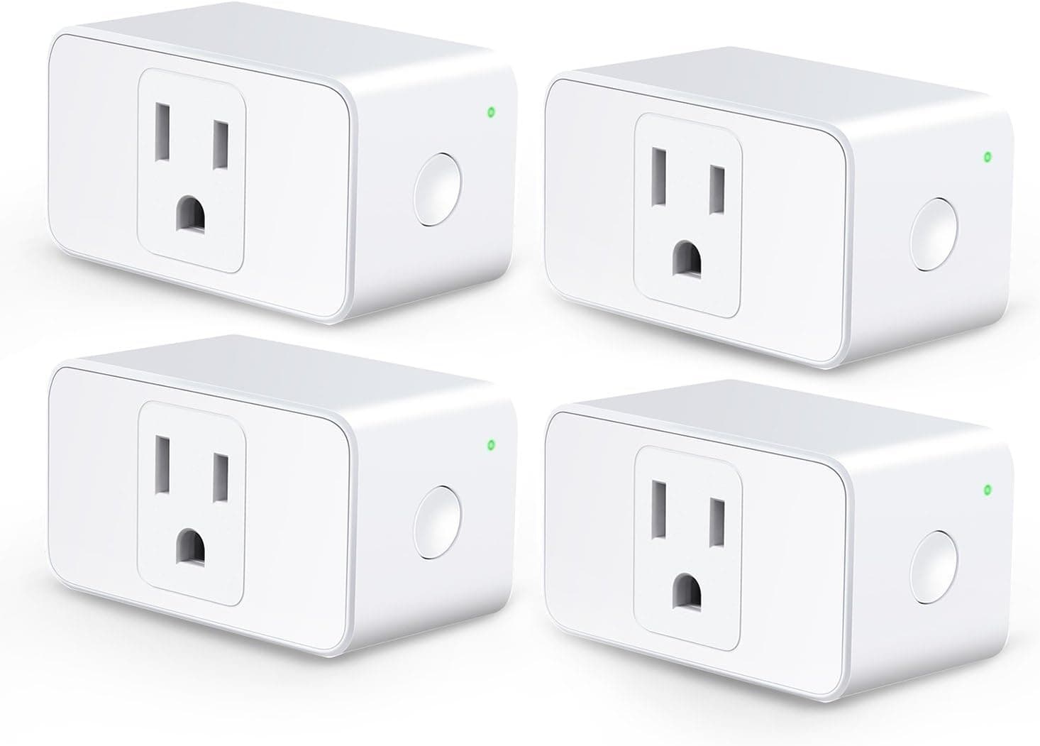 Smart Plug Mini WiFi Outlet Compatible with Alexa and Google Home, No Hub Needed