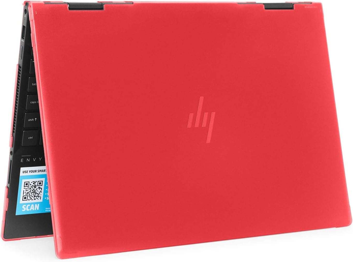 mCover Case Compatible for 2020 ~ 2022 15.6" HP Envy x360 15-EExxxx (AMD CPU) / 15-ED (Intel CPU) Series Laptop ONLY (NOT Fitting Any Other HP Models ) - Red