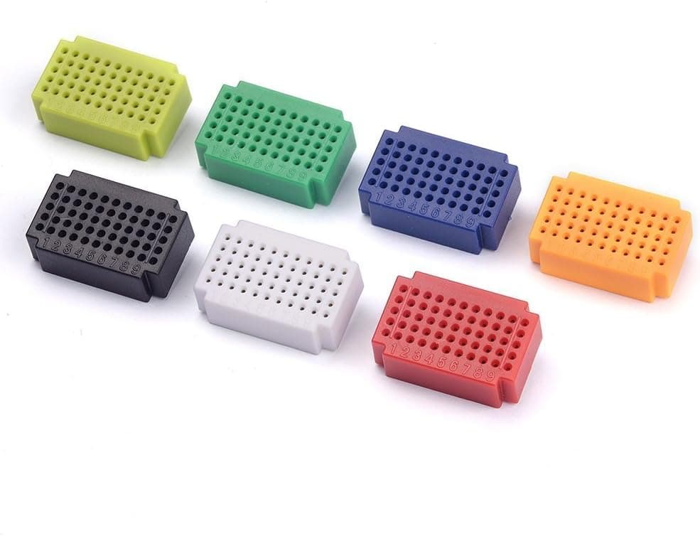 Honbay 7pcs Colorful 55 Tie Points Mini Solderless Bread Board PCB Circuit Board
