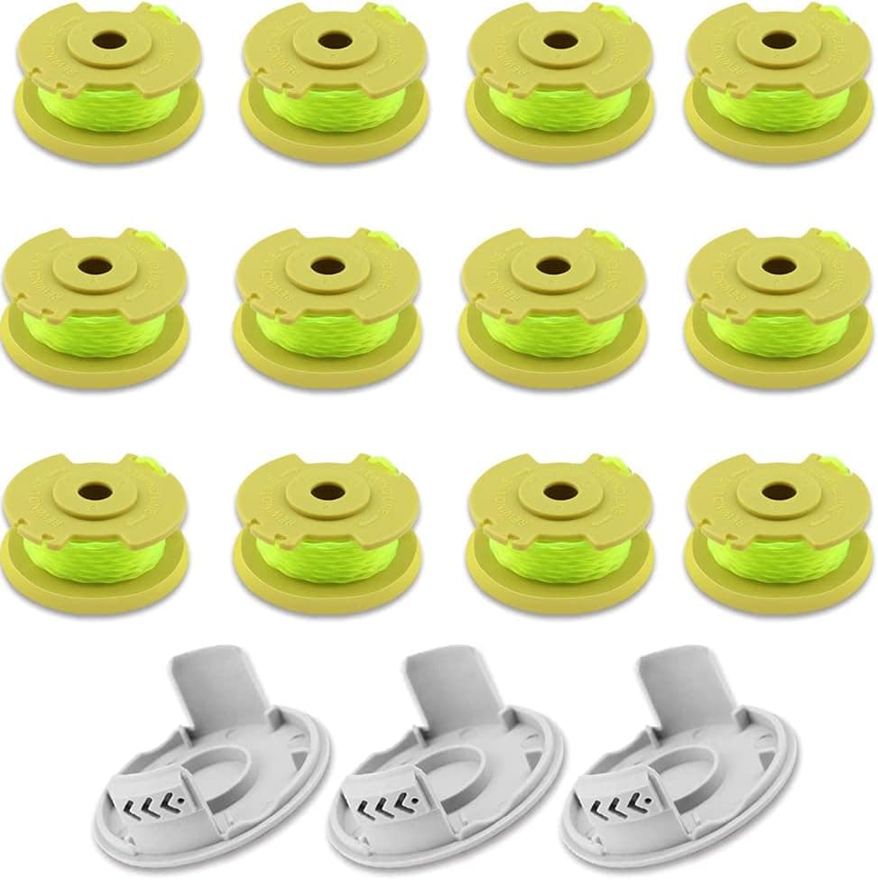 Auto-Feed Twist Single Line Parts for Ryobi One Plus AC80RL3 18v 24v and 40v Cordless Trimmer (11ft/Pack of 15)
