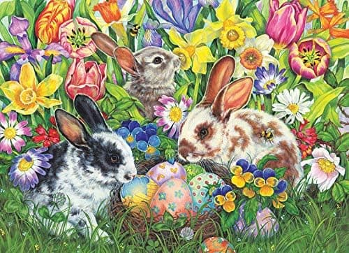 Cobble Hill 500 Piece Puzzle - Easter Bunnies - Sample Poster Included