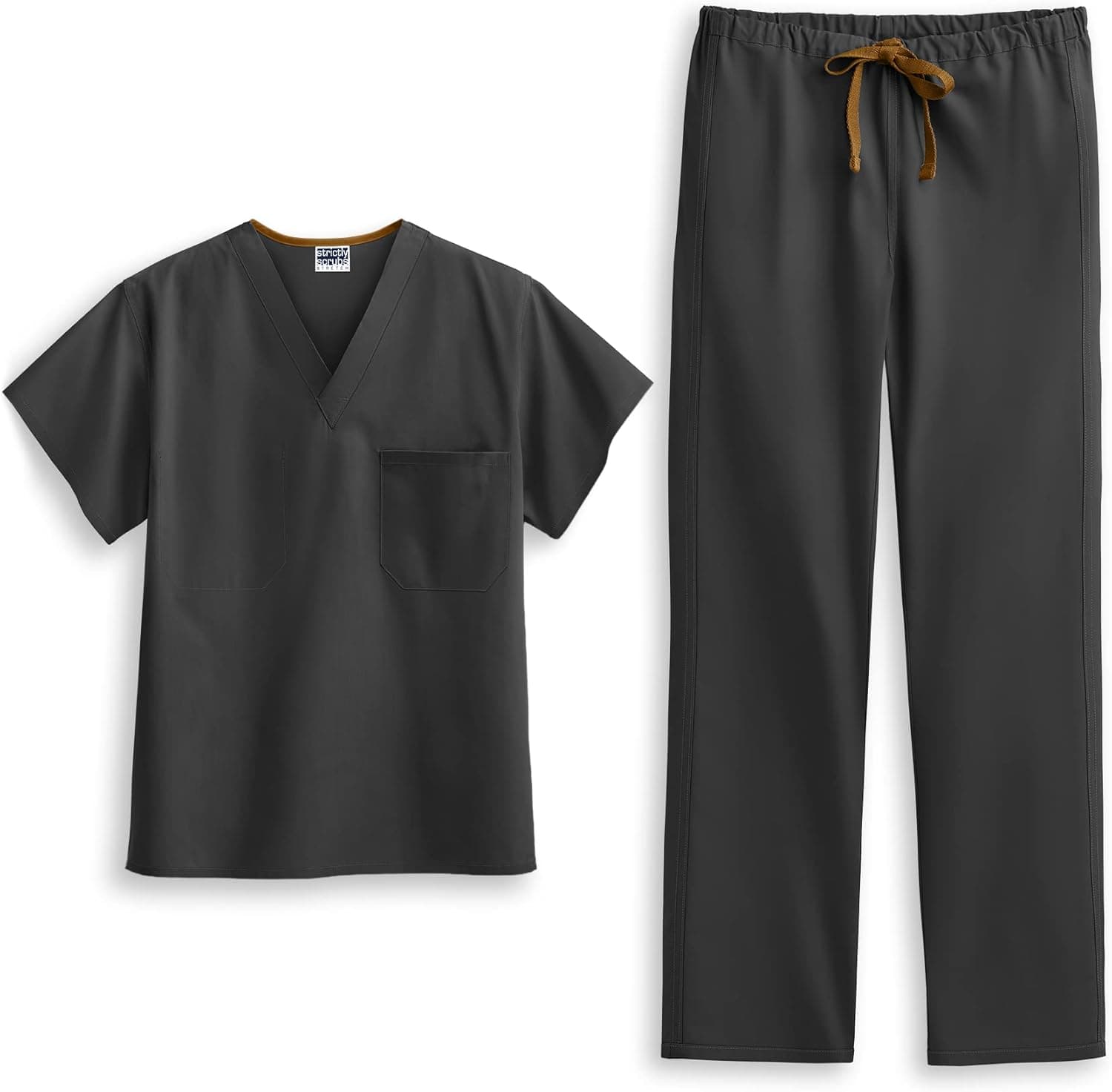 Strictly Scrubs Unisex Reversible Scrub Set (XS-5X, 10 Colors) – Includes 1 Pocket Top and Drawstring Pant