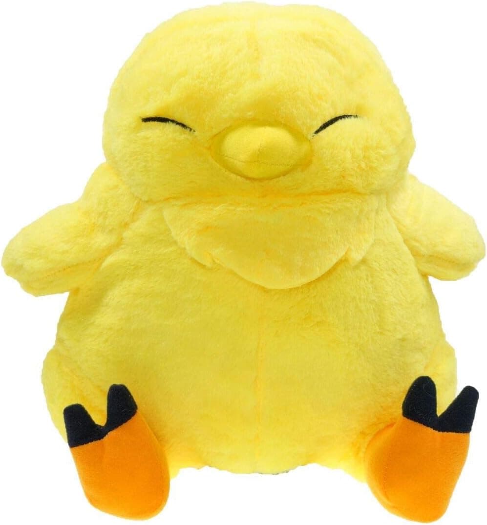 okidg Stuffed Doll 12" Fatso Chocobo Plush Toy Final Fantasy Oversized Fat Chocobo Bird Plush Toy (Yellow)