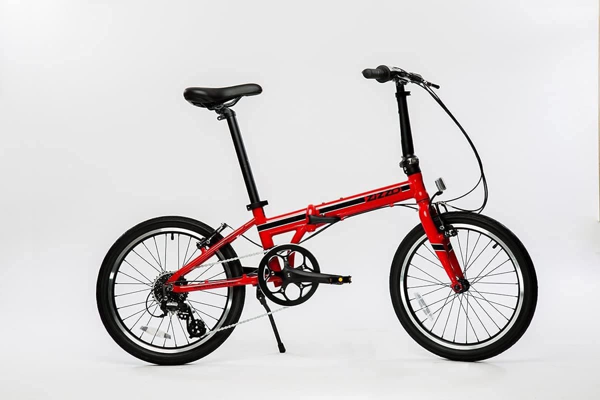 ZiZZO Urbano 24lb Lightest Aluminum Frame Genuine Shimano 8-Speed 20-Inch Folding Bike