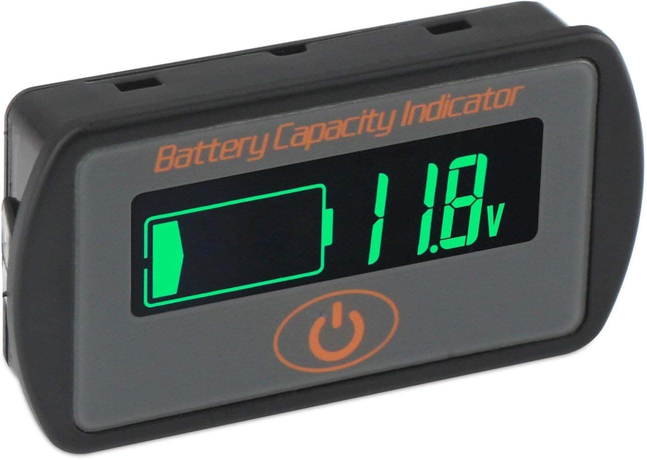 Aili Battery Monitor Capacity Indicator 2in1 Voltage Capacity SOC Combo Meter Lead Acid 12V 24V 36V 48V lithium Li-ion 2S~15S 7.4V~56V