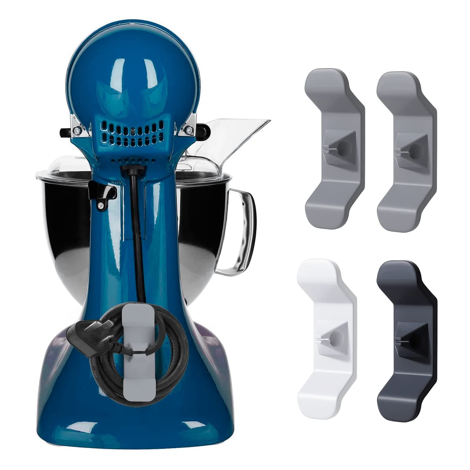Cord Organizer for Appliances, 4 PCS Kitchen Appliance Cord Winder, Appliance Cord Organizer Stick on, Cord Wrap Cord Holder Cable Organizer for Storage Small Home Appliances.