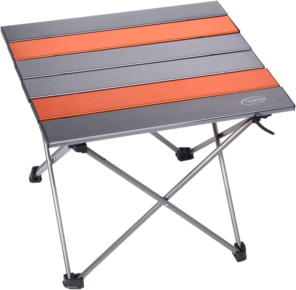 15.5" × 13.6" Portable Folding Camping Table, 2.2lbs Lightweight Compact Outdoor Table Desk up to 50.7lbs for Indoor