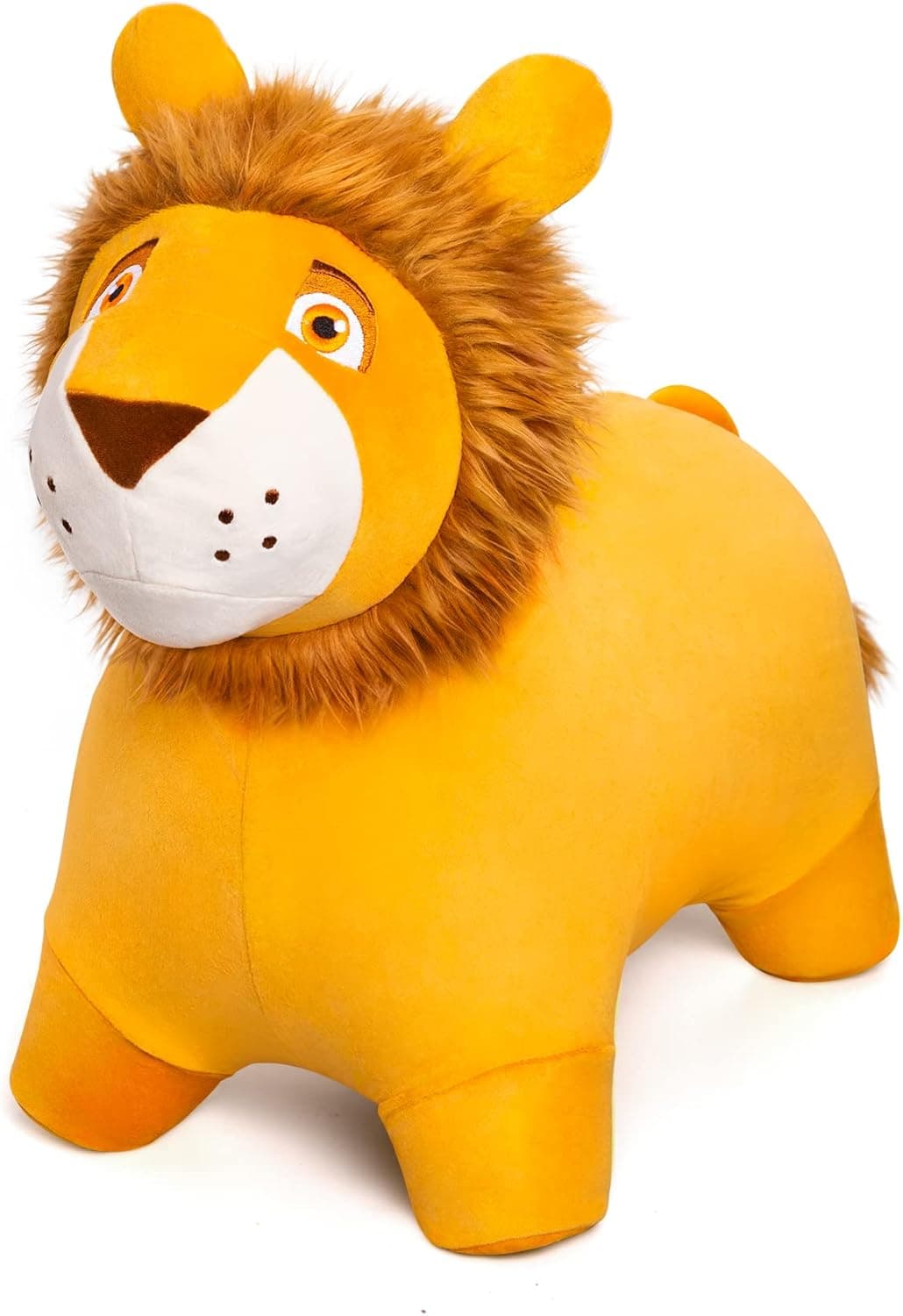 U&C Planet Bouncy Horse for Toddlers 1-3, Bouncy Animals for Toddlers, Lion Hopper Bouncing Toys Gift for 1 2 3 Years Old Outdoor Indoor with Pump