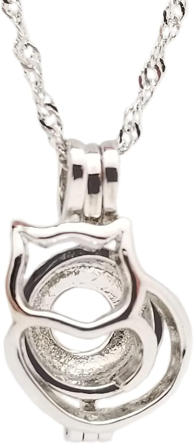 Love Pearl Creations Animals Wish Kit with Pendant Necklace (Kitty Cat)
