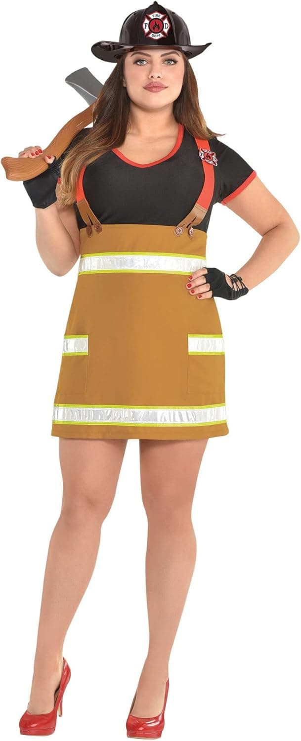 amscan Wild Firefighter Girl Costume