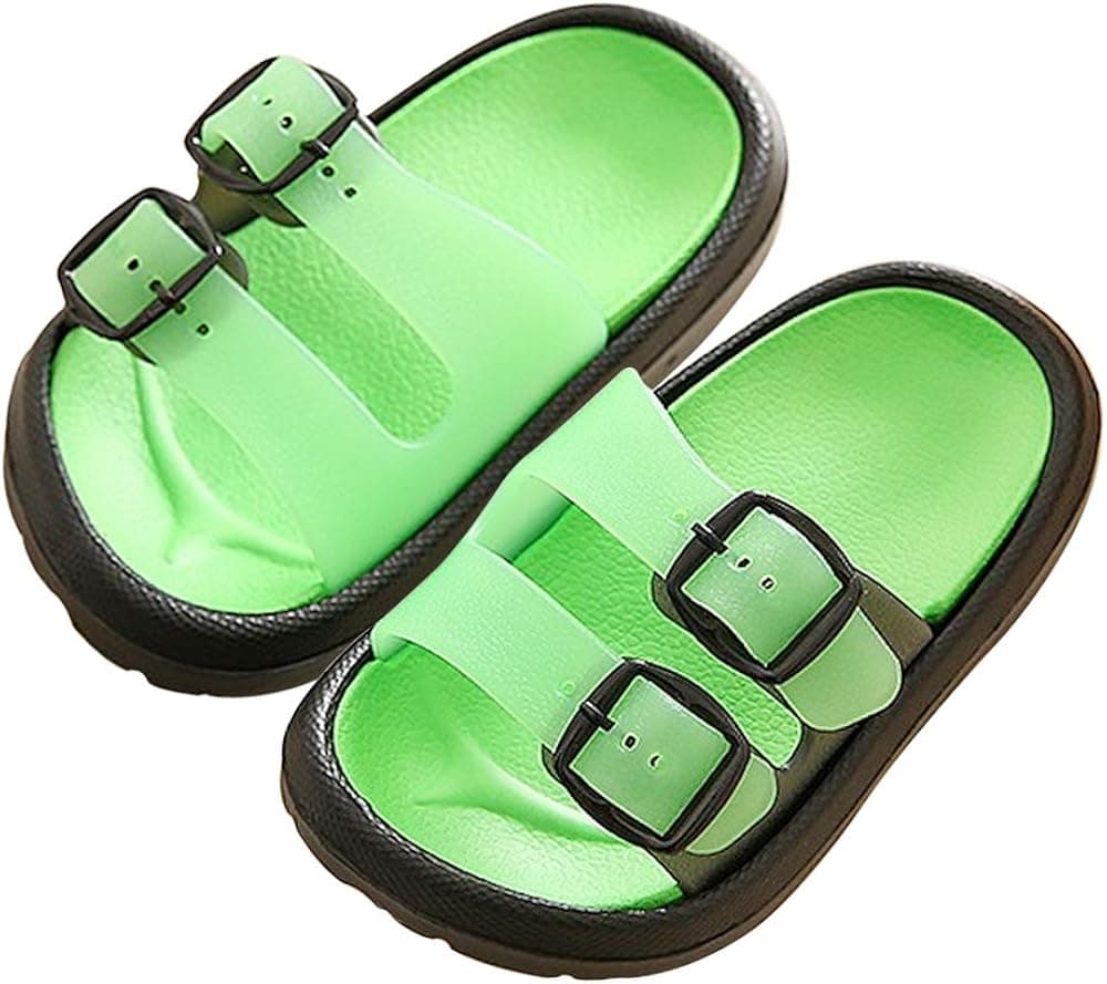 Toddler Little Kids Summer Sandals Non-Slip Boy Girl Slide Lightweight Beach Water Shoes Shower Pool Slippers