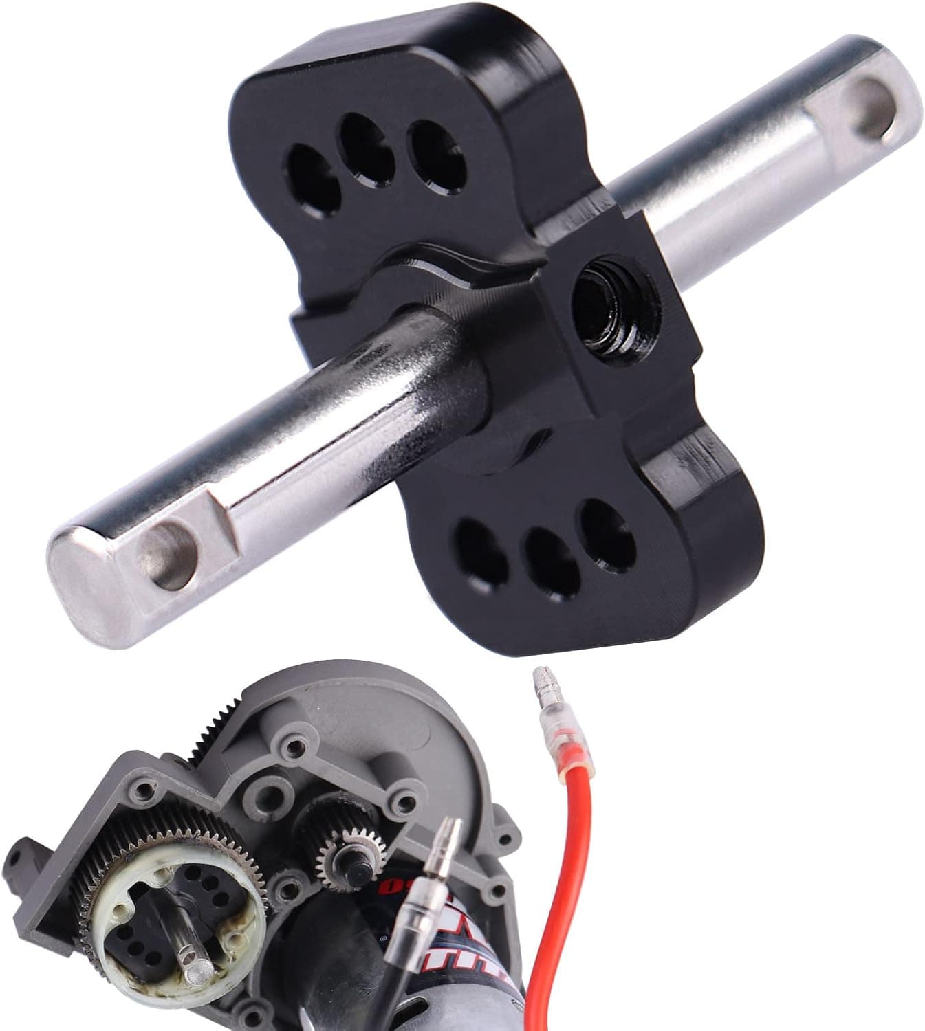 AIMROCK RC Differential Locker Spool Upgrades for 1/10 2WD Slash Rustler Stampede Bandit (Black)