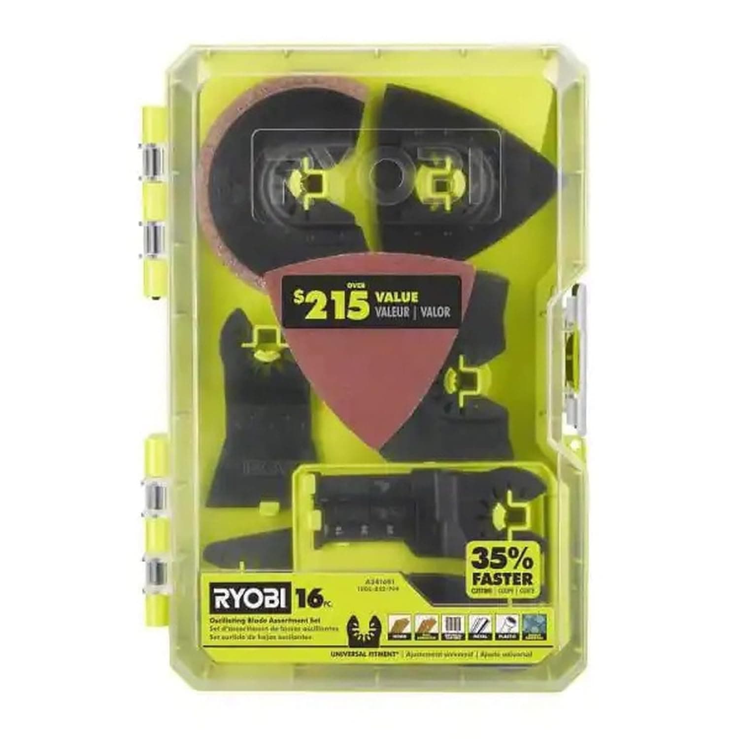 RYOBI Oscillating Multi-Tool Accessory Kit (16-Piece)
