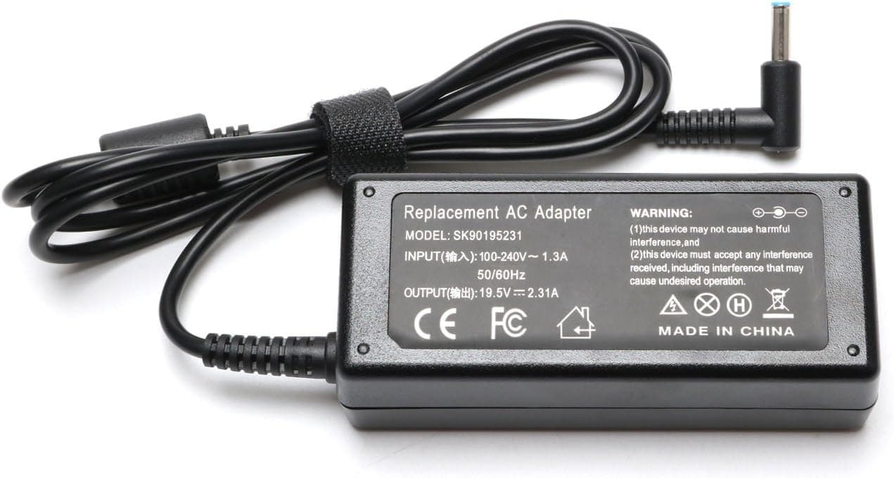 DJW 19.5V 2.31A 45w AC Adapter Charger for HP 719309-003, 721092-001, 719309-001, 741727-001, 740015-001, 14T 15T 15Z