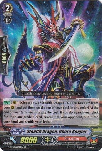 Cardfight!! Vanguard TCG - Stealth Dragon, Oboro Keeper (G-FC02/034EN) - Fighter's Collection 2015 Winter