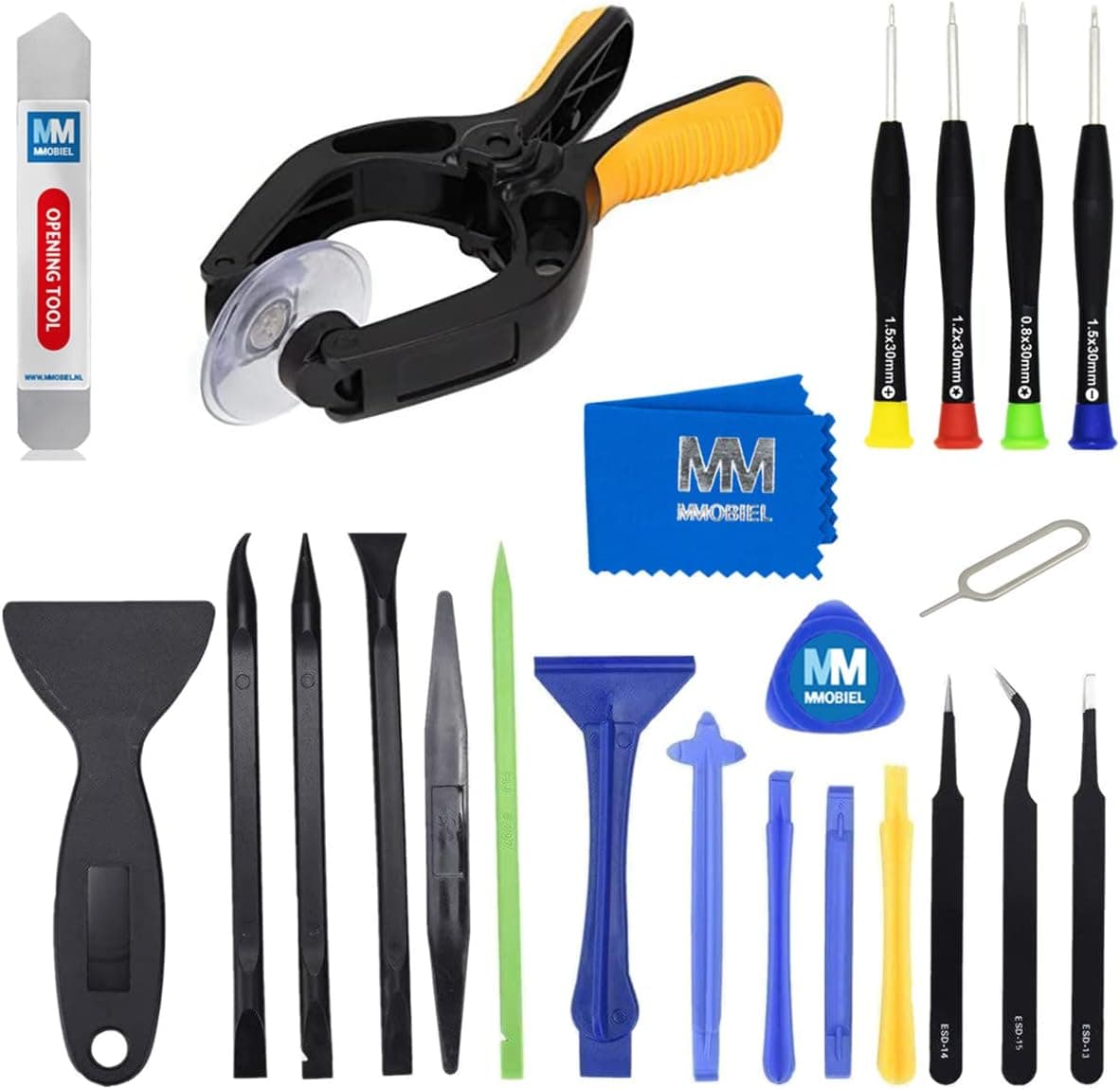 MMOBIEL 24 in 1 Professional Opening Plier Toolkit Screwdriver Repair Set Spudger compatible with Smartphones Tablets