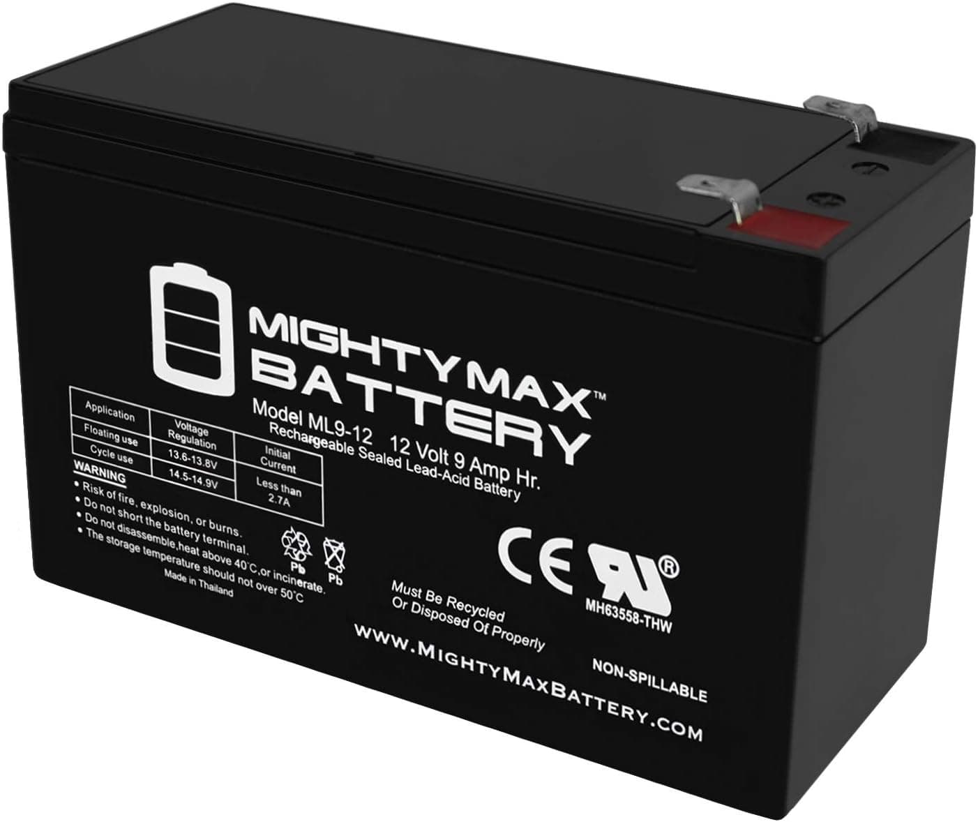 12V 9Ah SLA Battery for Troybilt TB55B 12 V String Trimmer