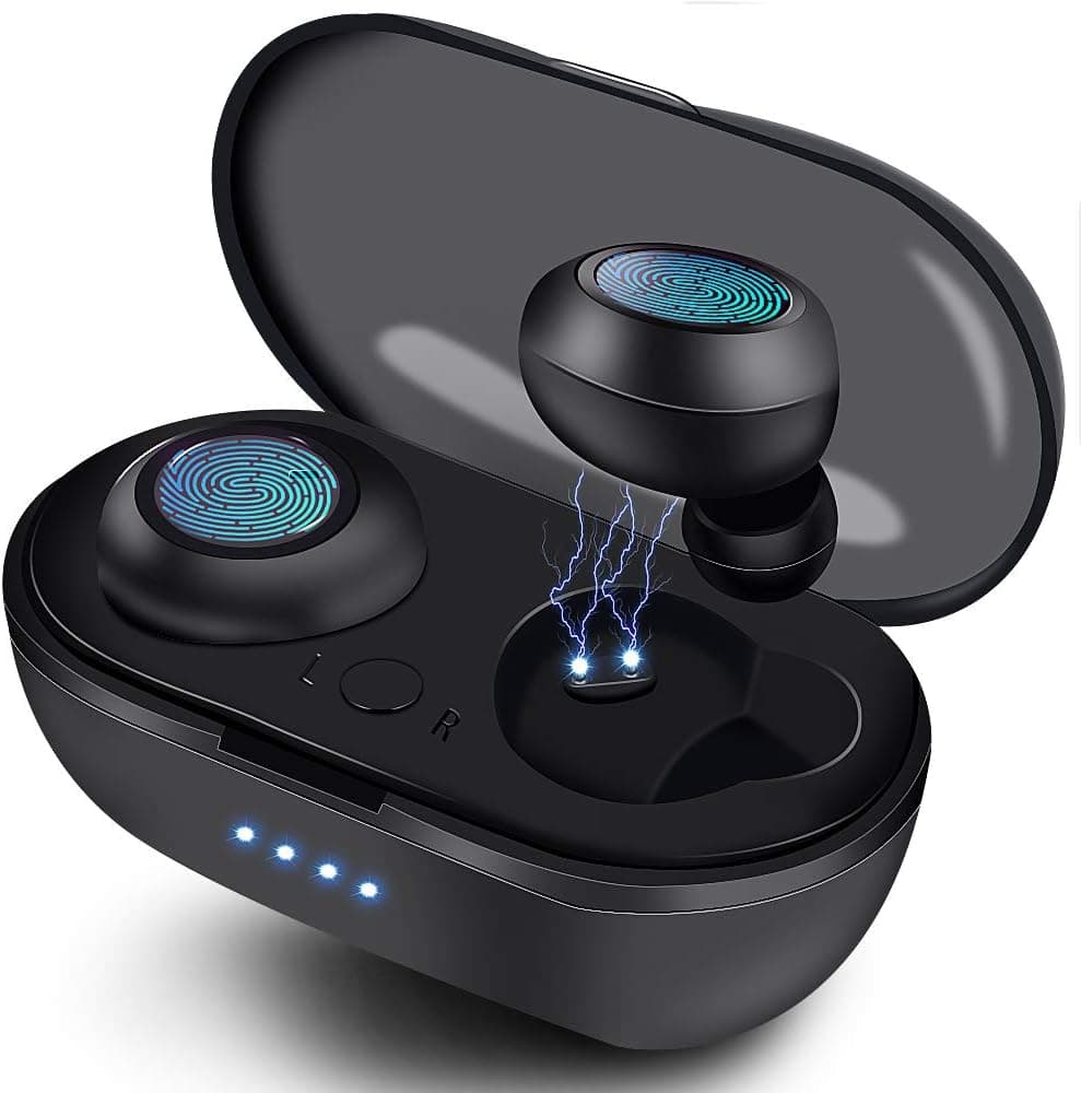 Wireless Earbuds,Super Fast Charge,Bluetooth 5.0 in-Ear Stereo Headphones with USB-C Charging Case, 30H Playtime,Built-in Mic for Clear Calls,Touch-Control,IPX7 Waterproof Resistant Design for Sports