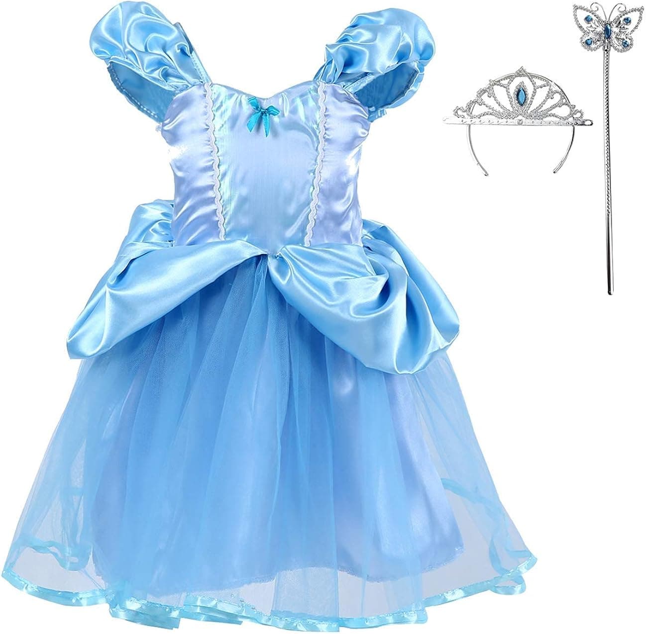 AQTOPS Halloween Princess Dress Up for Kids Girls Birthday Party Role Play Costume