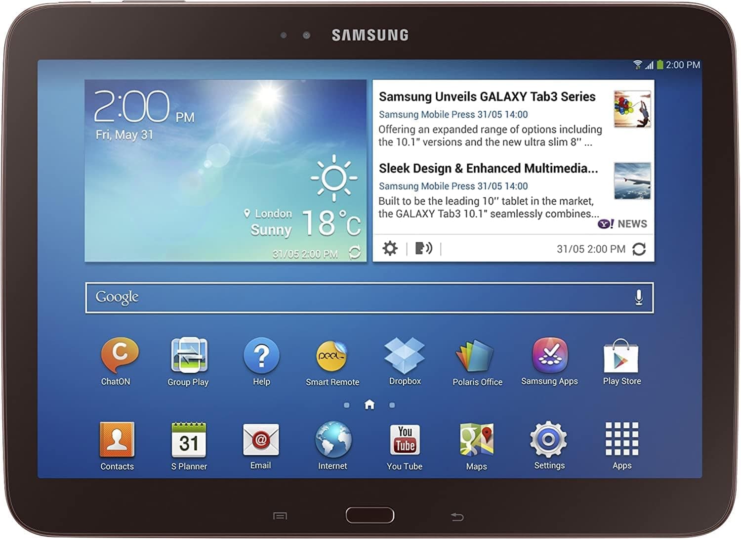 Samsung GT-P5210GNYXAR 16GB Galaxy Tab 3 10.1" Wi-Fi Tablet Gold Brown (Renewed)