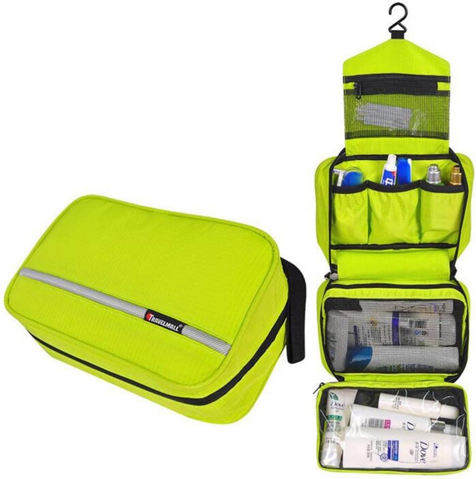 Hanging Toiletry Bag, Portable Waterproof Cosmetic Pouch Travel Organizer with Hanging Hook for Travel Business Vacation