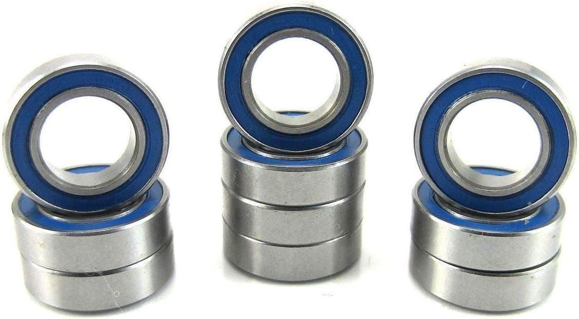 TRB RC 8x14x4mm Precision Ball Bearings ABEC 3 Rubber Seals (10) MR148-2RS-BU