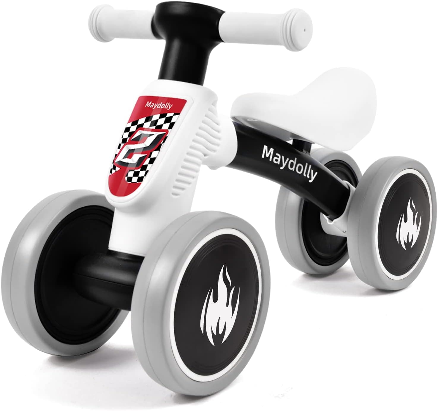 Baby Banlance Bike for 1 Year Old Boys Girls Cute 10-24 Months Kids Toy First Birthday Gift No Pedal Toddler 4 Wheels Balance Bike