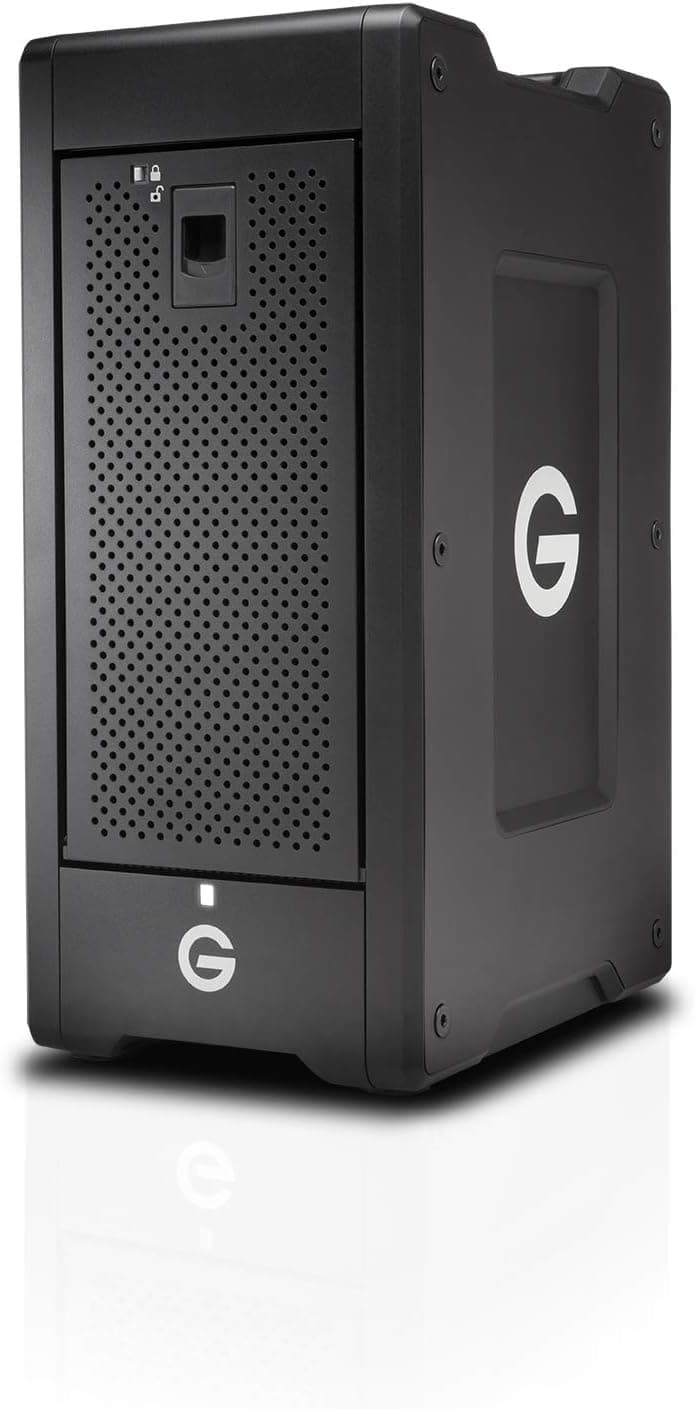G-Technology 112TB G-Speed Shuttle XL Thunderbolt 3 with ev Series Bay Adapters – Transportable 8-Bay Raid Storage Solution - 0G10386-1