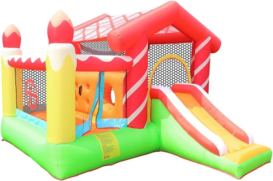 AirMyFun Inflateble Bounce House - Bouce House for Kids 5-12 with Slide, Bouncy Castle with Blower Outdoor&Indoor Backyard