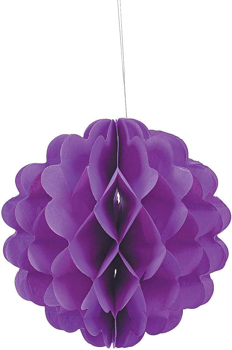 Fun Express Purple 8" Tissue Balls (1 Dozen)
