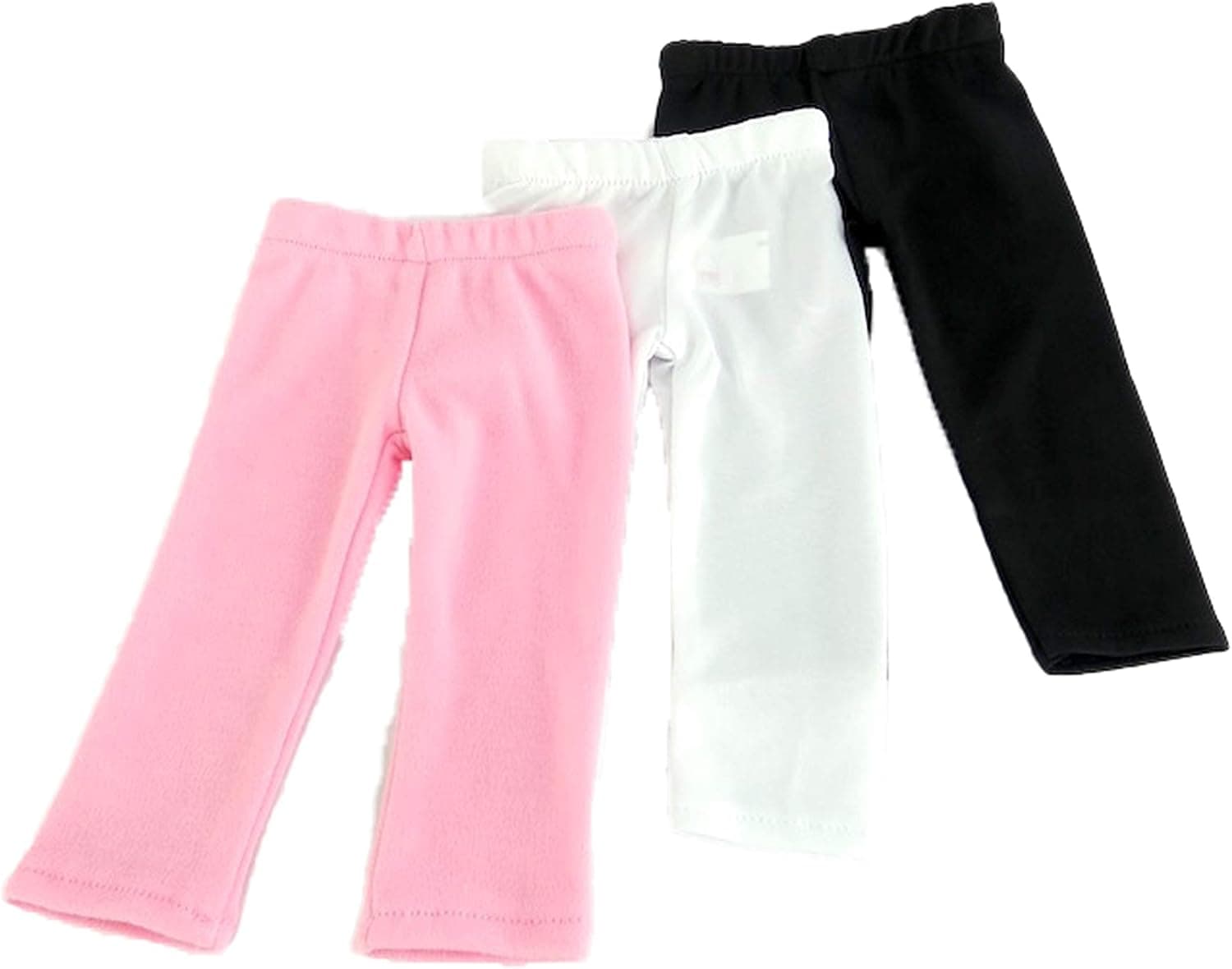 American Fashion World Pink, Black, and White Legging Set made to fit 18 inch dolls compatible with American Girl Dolls