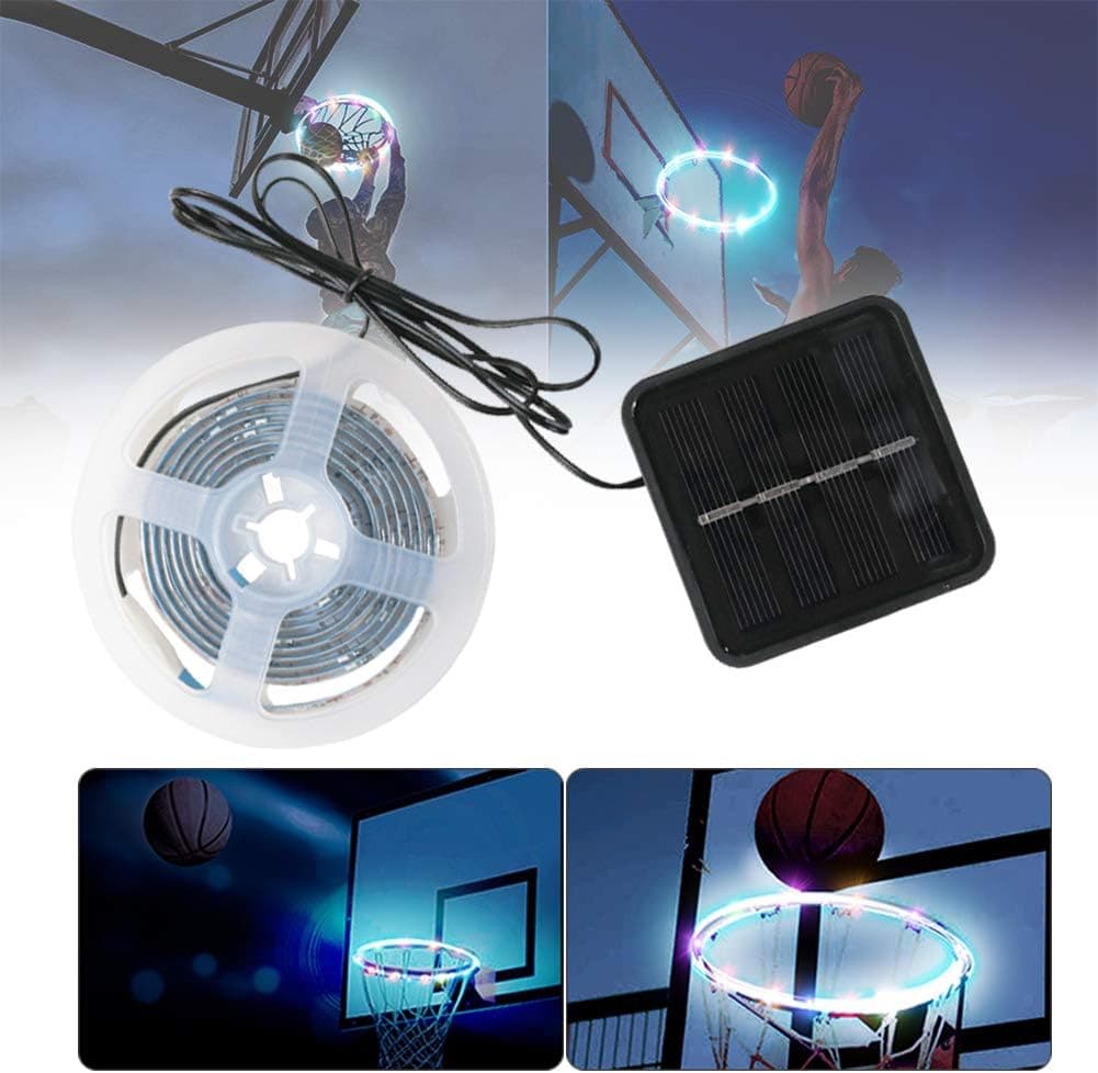 LED Basketball Rim Light - Light Up Basketball Rim LED Light Swish Perfect for Playing at Night Outdoors,Ideal for Kids Adults Parties and Training