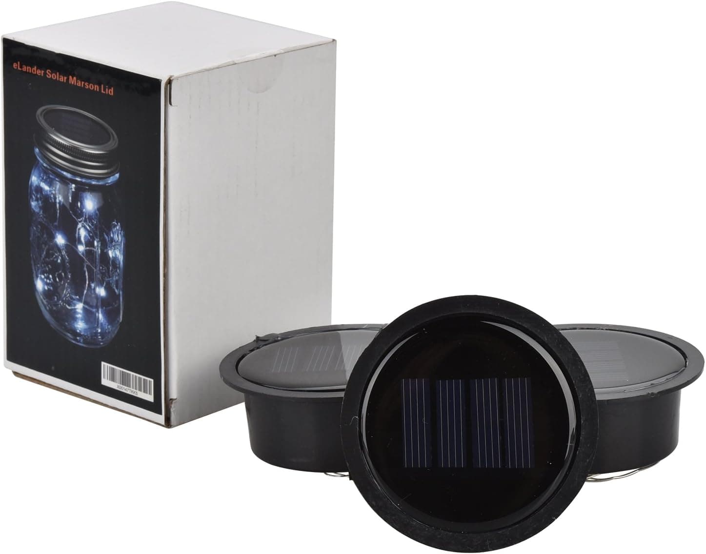 eLander [3 Pack - Solar Mason Jar Lid Insert - String Light] LED Mason Jar Solar Light, Light up for 8 Hours Light and 5 Hours Fully Charged, for Glass Mason Jars and Garden Decor Solar Lights