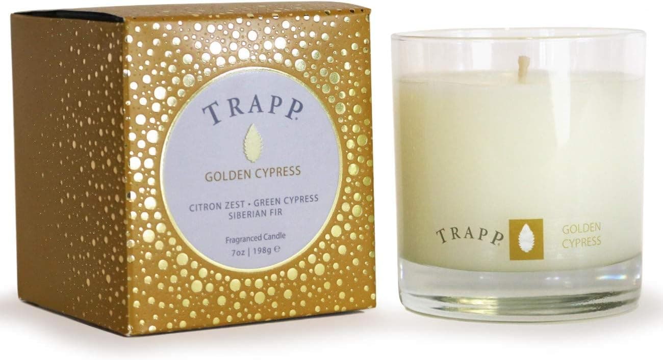 Trapp Seasonal Collection Golden Cypress Poured Scented Candle, 7-Ounce