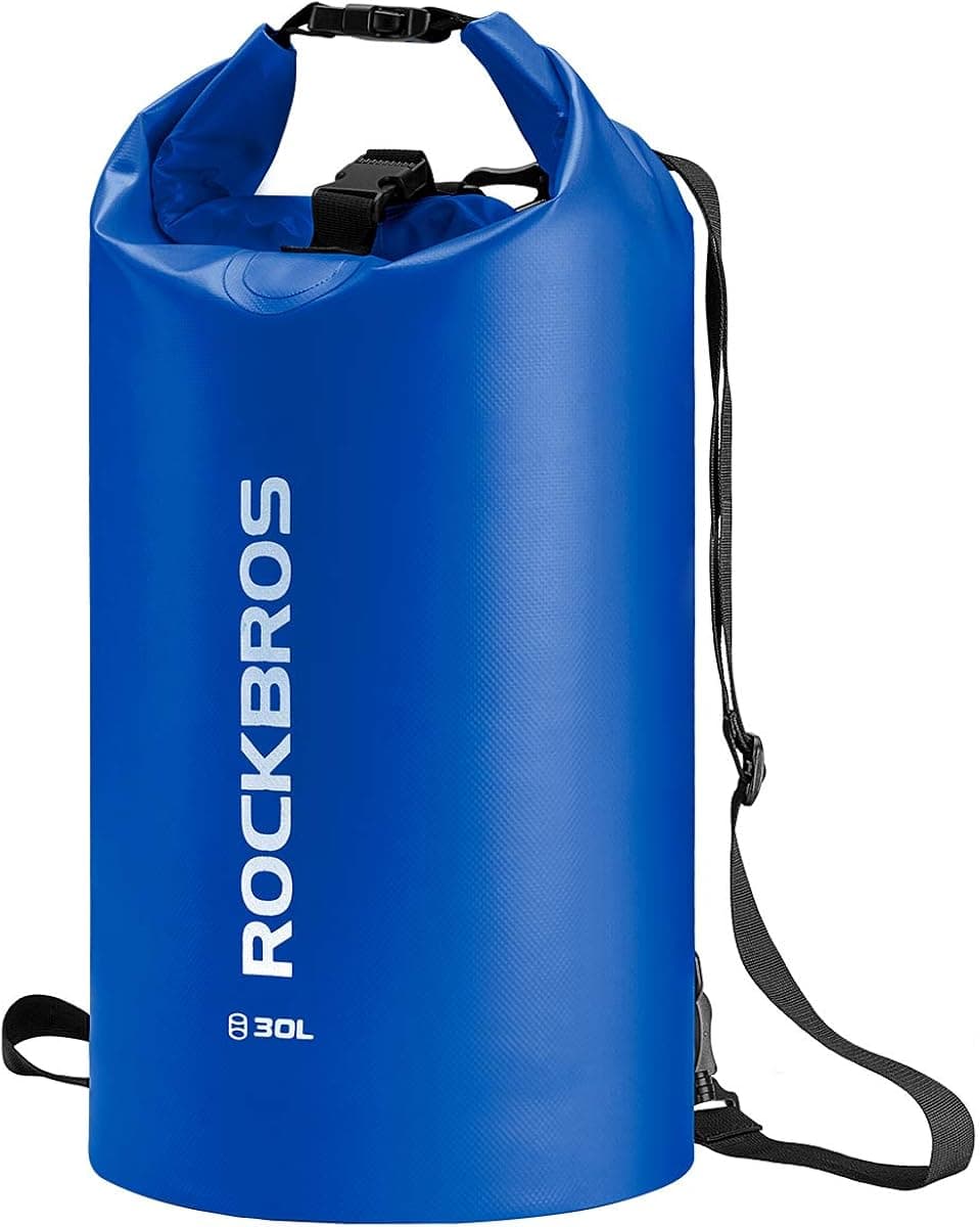 ROCKBROS Waterproof Dry Bag Heavy Durable Beach Backpack 2L 5L 10L 20L 30L Floating Dry Sack for Boating Kayaking Camping Swimming Rafting Hiking Fishing