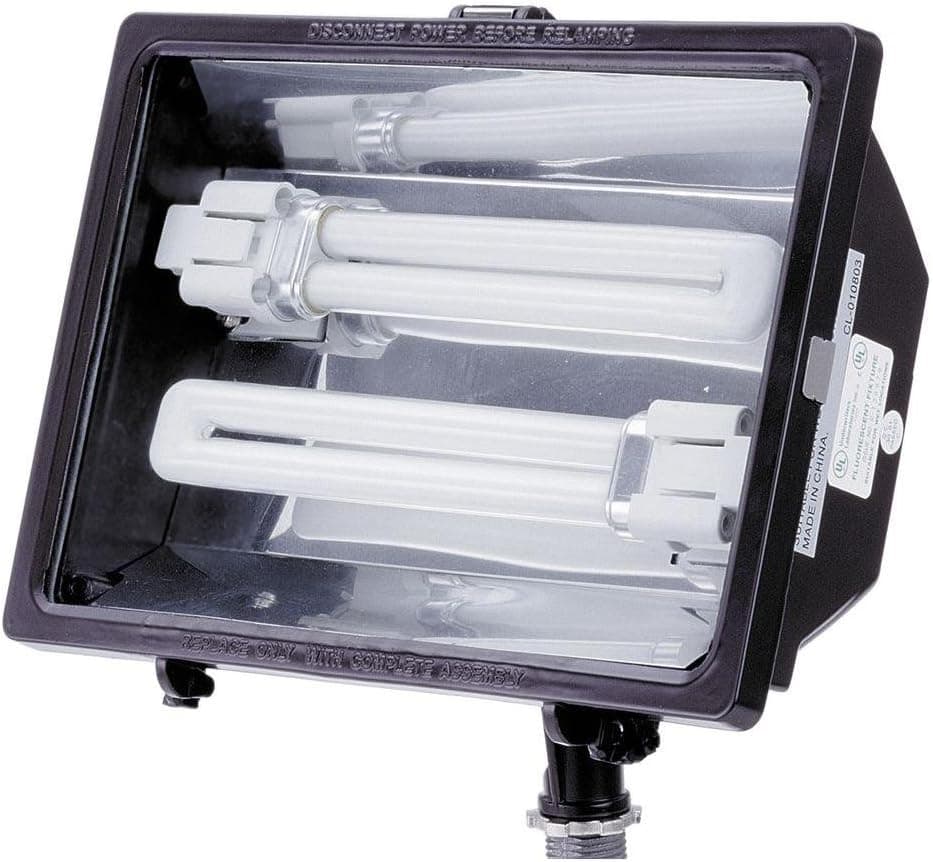 Lithonia Lighting F213L 120 M12 2 Lamp 13W Compact Fluorescent Flood Light, Bronze