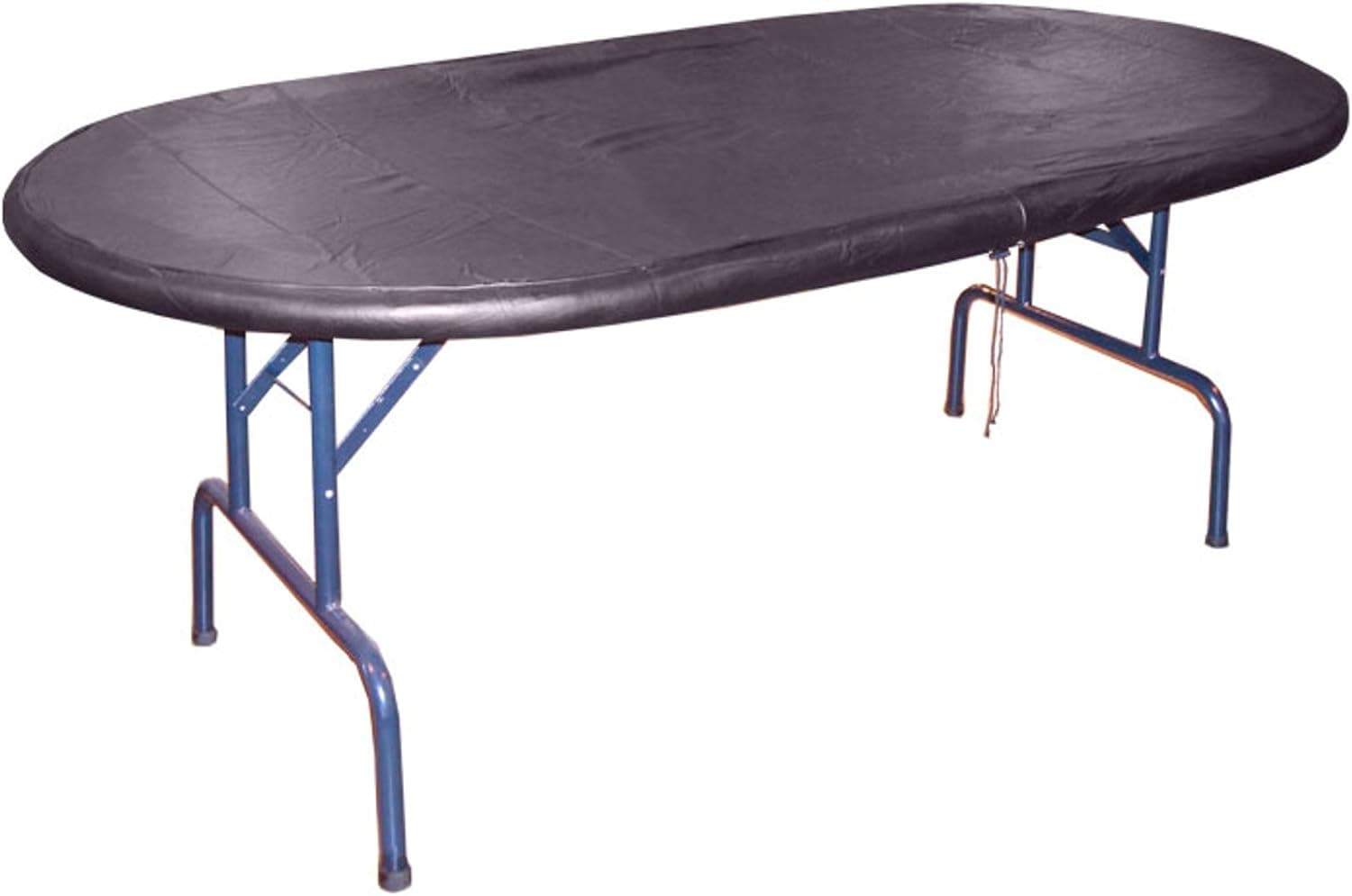 Bazxciw84" x 44" / 82" x 42" Black Poker Table Cover. Thick Leather Like Vinyl. Fits 84", 83", 82", 81", 80" Length Oval Tables and 44", 43, 42, 41, 40 Width