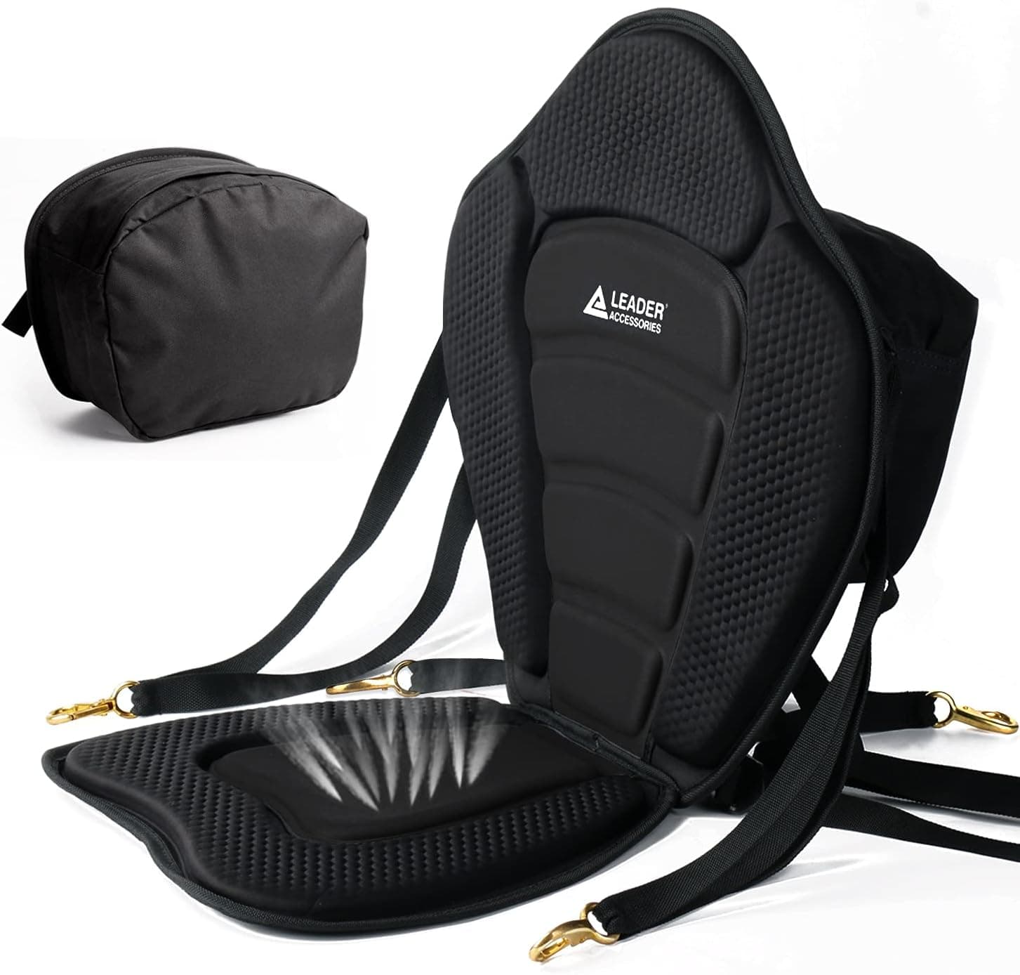 Leader Accessories Black Deluxe Kayak Seat Boat Seat SUP Seat Canoe Seat(Black)