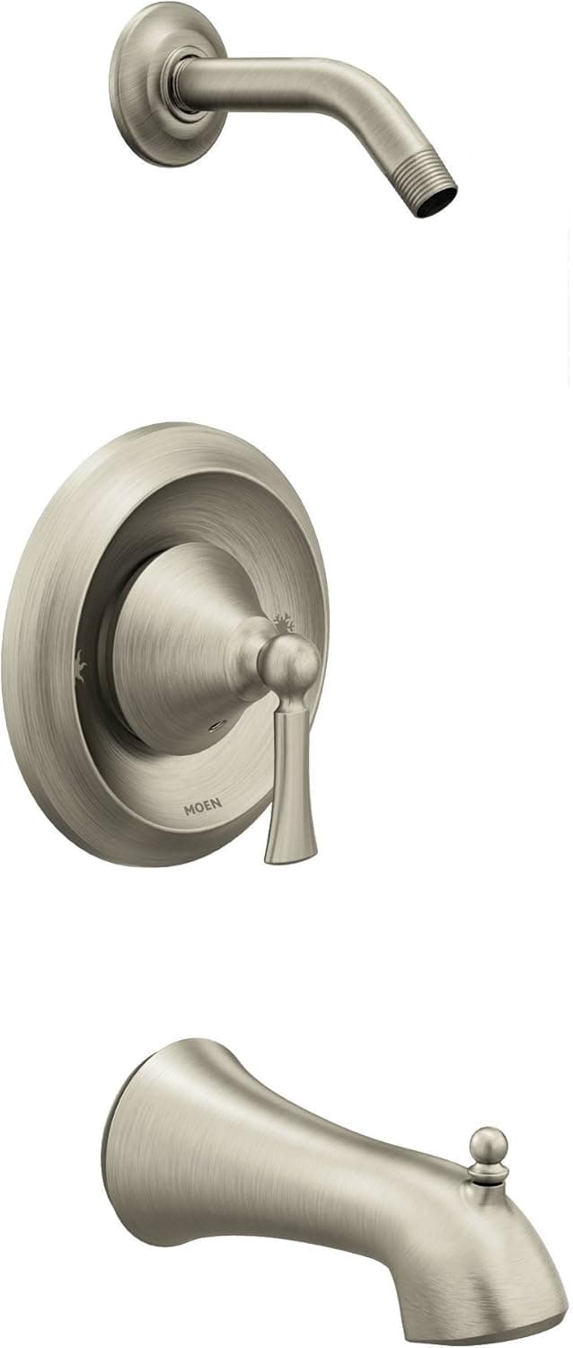 Wynford T4503NHBN Posi-Temp Tub and Shower Trim Kit, Valve Required,Showerhead Sold Separately, Brushed Nickel