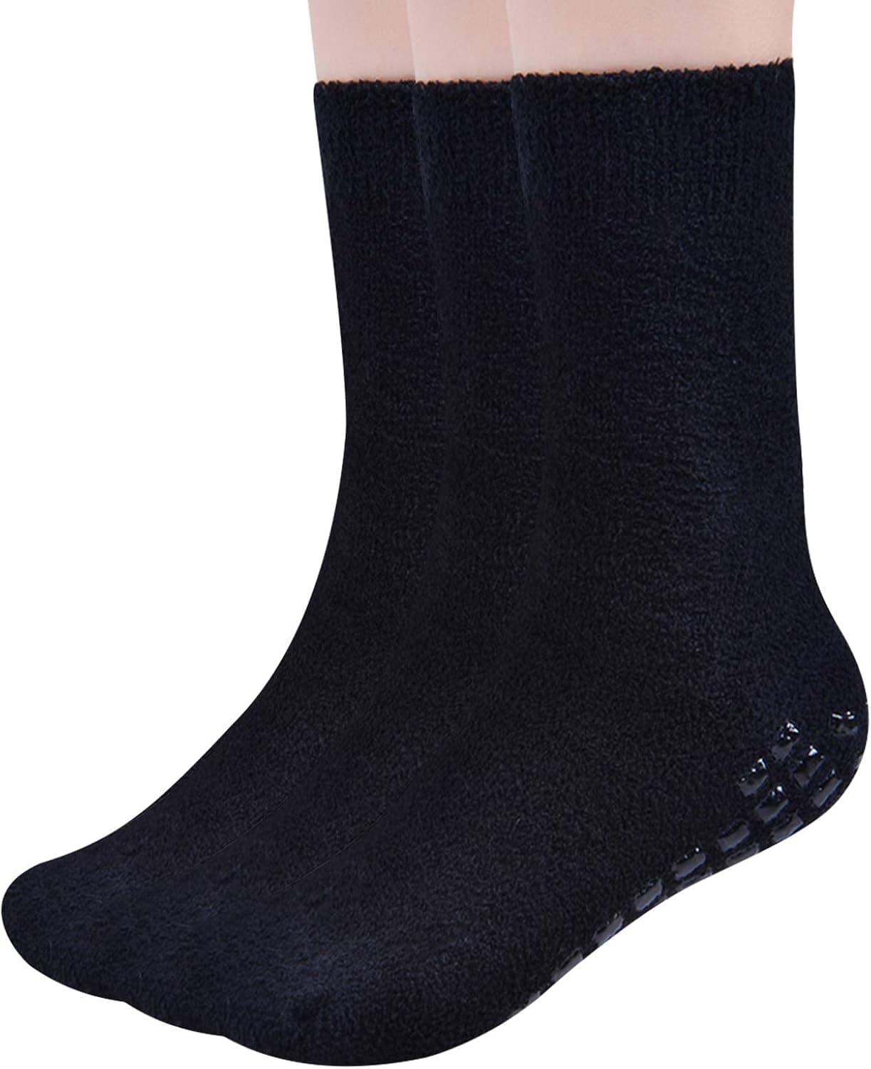 Suede Non Slip Socks Anti Non Skid Resistant Slipper Hospital Socks/Fuzzy Slipper Gripper Socks Winter Slipper Socks