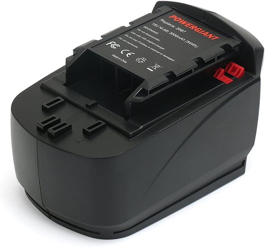 PowerGiant 18V 3.0Ah NiMh Replacement Battery Pack for Skil SB18A SB18B SB18C 2887 2888 2897 9350 2810 4570 2895 5850
