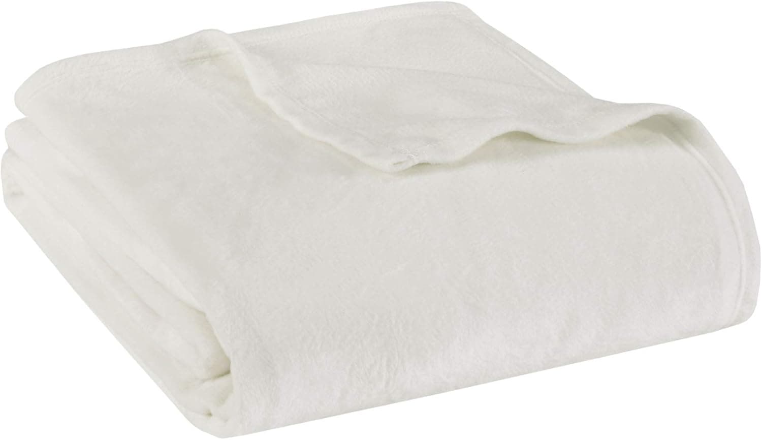 True North by Sleep Philosophy Liquid Velvet Luxury Fleece Blanket Ivory 66*90 Twin Size Premium Soft Cozy Lightweight Fleece For Bed, Coach or Sofa