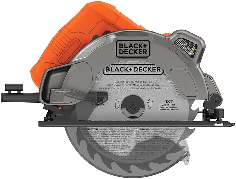 BLACK+DECKER 7-1/4-Inch Circular Saw with Laser, 13-Amp (BDECS300C)