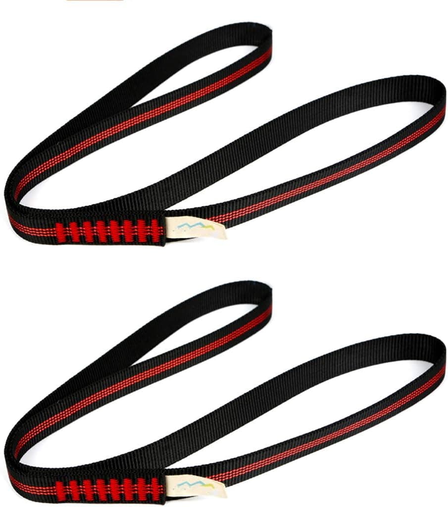Boaton Climbing Utility Cord, Nylon Sling Runners, Creating Anchors System, Rappelling Gear, Perfect for Tree Work, Rock Climbing, Rappelling, Outdoor Activities, (24''/48'')
