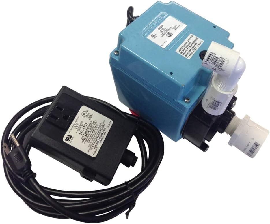 Buy-Rite Pedicure Power Drain Discharge Pump for Salons & Spas, High Capacity In-Line Pump, Built with Cast Aluminum Housing, BR-DISCHARGEPUMP
