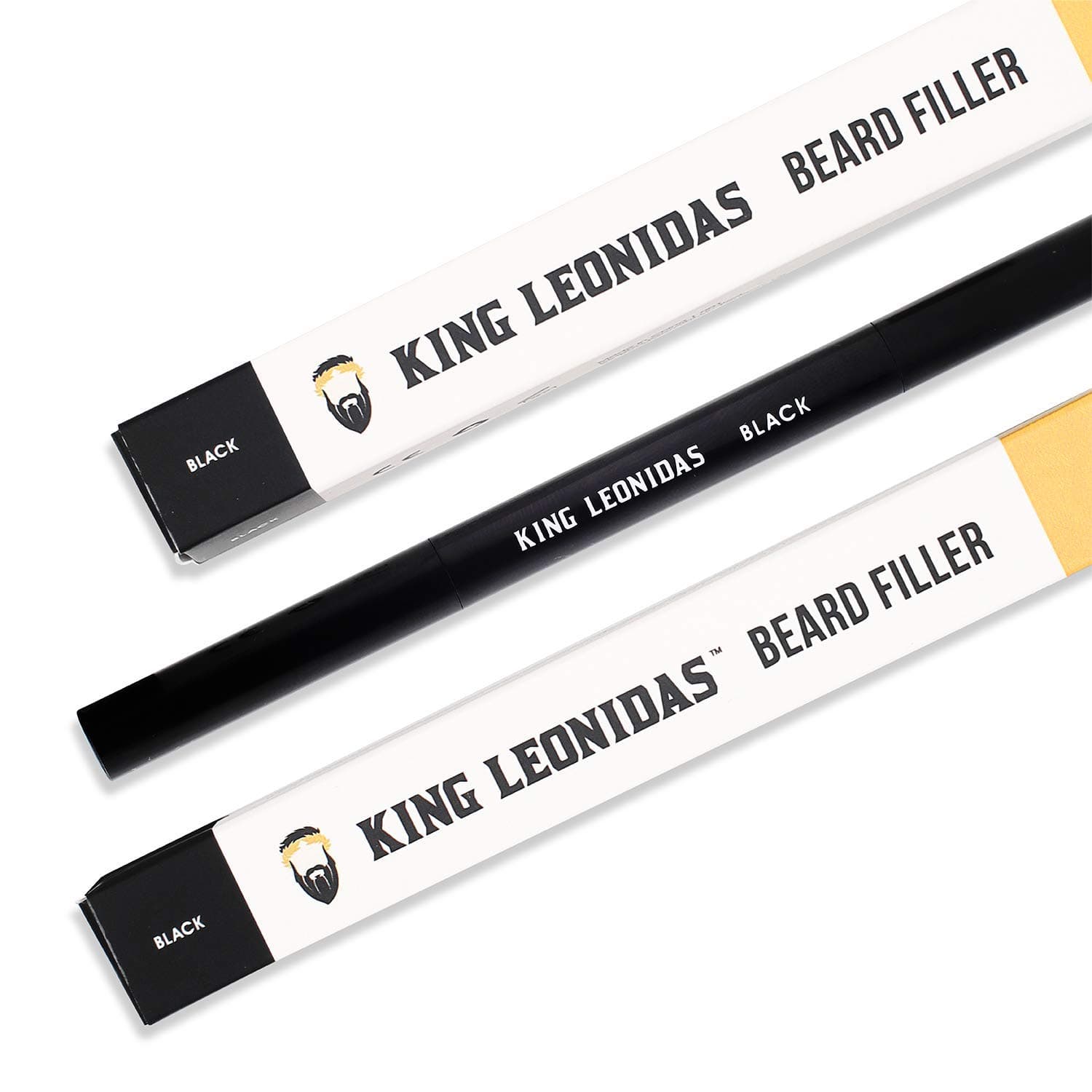 King Leonidas Beard Pencil Filler for Men (Brown), Water-Resistant Beard Liner Pen for Marking & Detailing Patchy Beards, Men’s Beard Shaper & Definer, Facial Hair Darkener for Natural Look