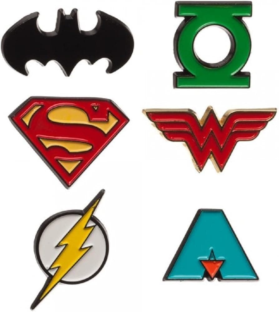 Bioworld Justice League Lapel Pin Set